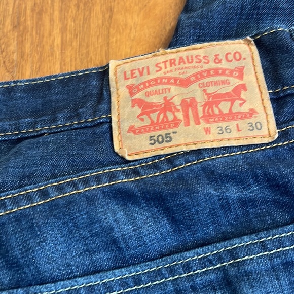 LEVIS 505 JEANS 36x30 - Picture 5 of 6
